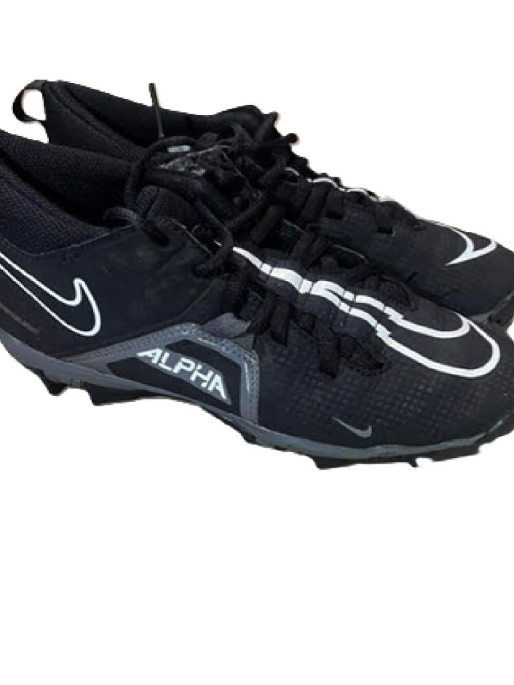 Nike Youth Alpha Menace 3 Shark football cleat 5.5Y Black BM1